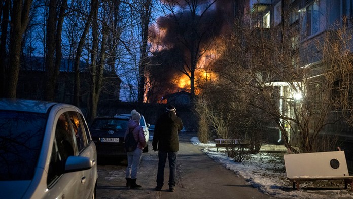 Kyjev sa stal opäť terčom útoku ruských dronov.