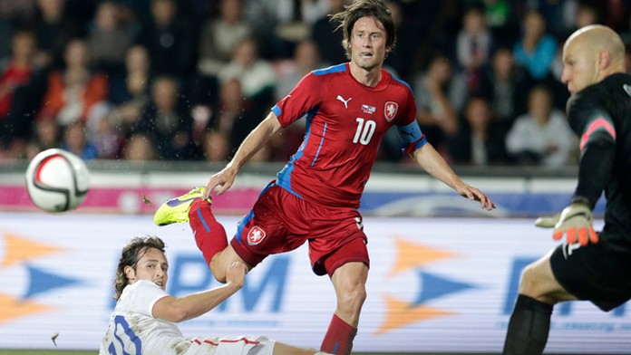 Český reprezentant Tomáš Rosický na archívnej snímke.