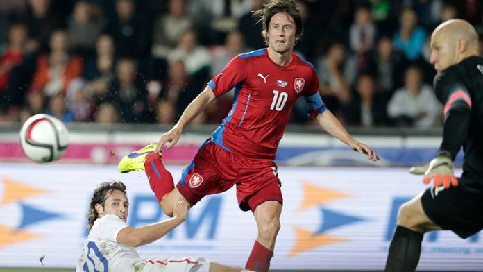 Český reprezentant Tomáš Rosický na archívnej snímke.