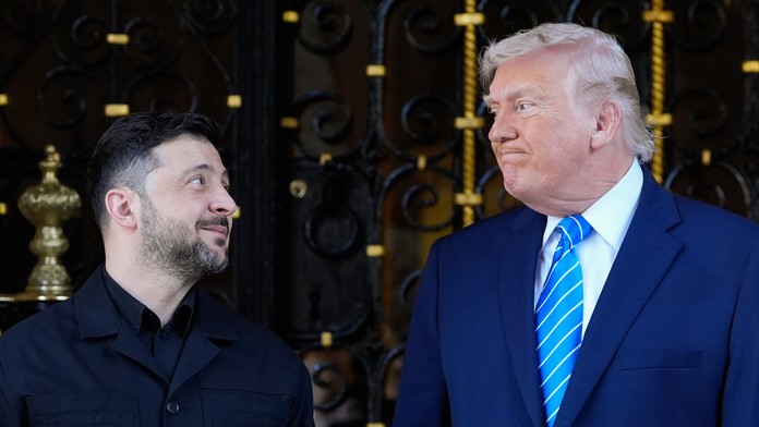Volodymyr Zelenskyj a Donald Trump
