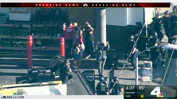 Rukojemnícka dráma v Los Angeles.