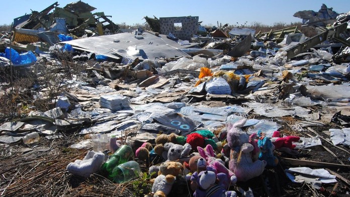 Zostrelené lietadlo Malaysian Airlines nad Ukrajinou.