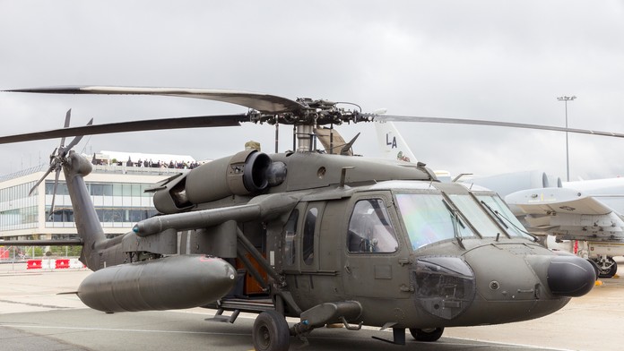 Vrtuľník Sikorsky UH-60 Black Hawk.