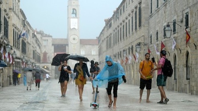 Dážď v Chorvátsku. Ilustračná snímka. 