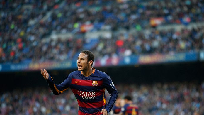 Neymarovo gesto počas zápasu FC Barcelona - Villarreal