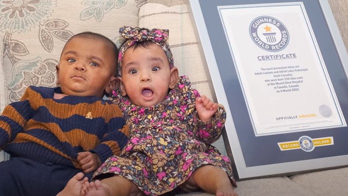 VIDEO: Šanca, že prežijú, sa blížila k nule. Kanadské dvojčatá prekonali svetový rekord