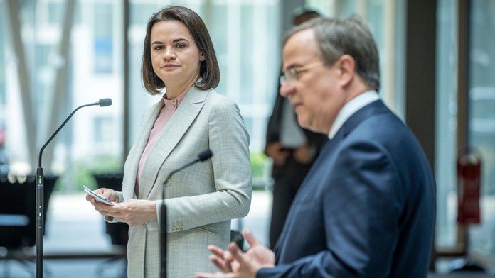 Líderka bieloruskej opozície Sviatlana Cichanovská.