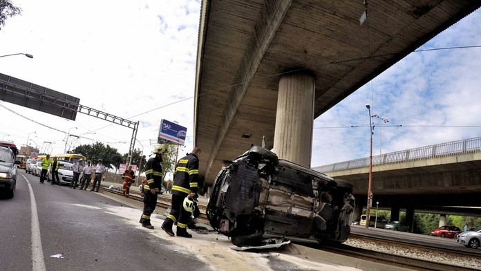 Dopravná nehoda pod mostom Lafranconi