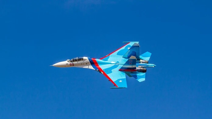 Ruská stíhačka SU-27 zneškodnila nad Čiernym morom americký dron