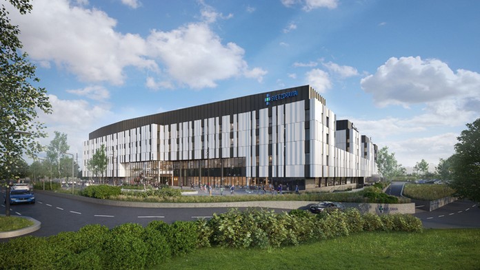 Vizualizácia nemocnice v bratislavských Boroch.