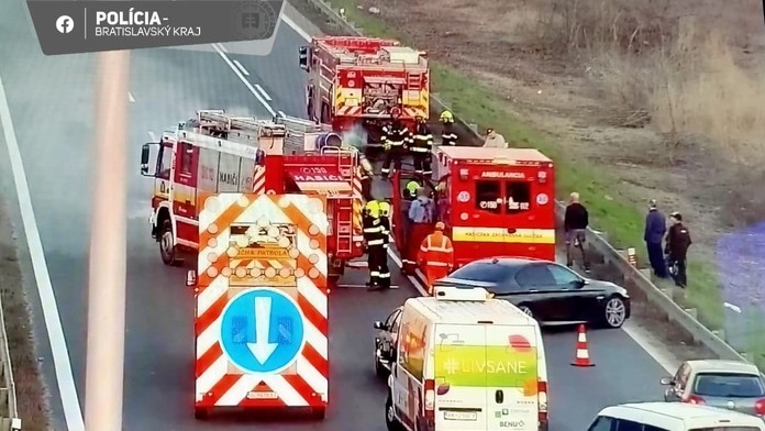 Zásah za Prístavným mostom v Bratislave