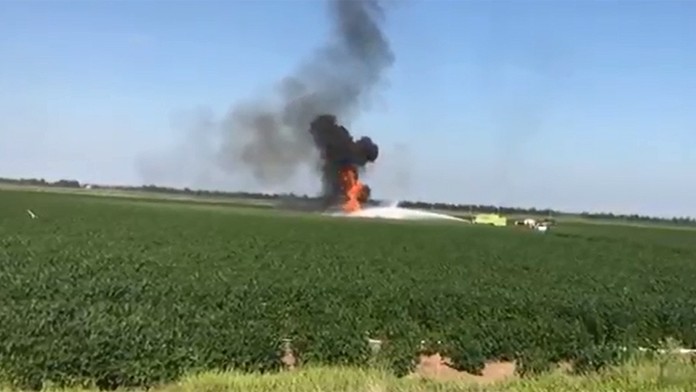 Zrútilo sa dopravné lietadlo amerického námorníctva typu KC-130 Hercules.