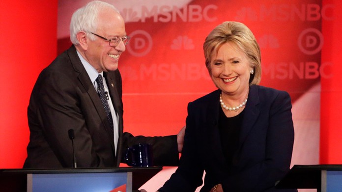 Bývalá americká ministerka zahraničných vecí Hillary Clintonová a senátor za štát Vermont Bernie Sanders sú poslední dvaja uchád