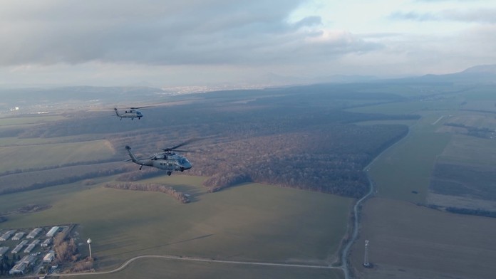 Vrtuľníky pri Košiciach