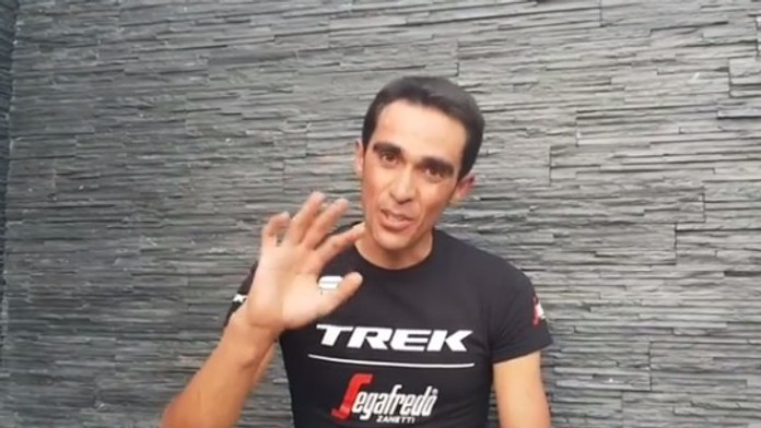 Alberto Contador dal zbohom cyklistike.