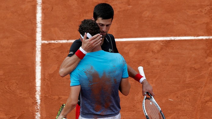 Taliansky tenista Marco Cecchinato a Djokovič