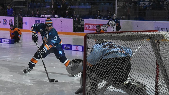 Na snímke Arne Kroták z Tímu Bondra v samostatnom nájazde počas All Star víkendu