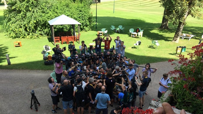 Sagan prvýkrát od diskvalifikácie pred novinármi.