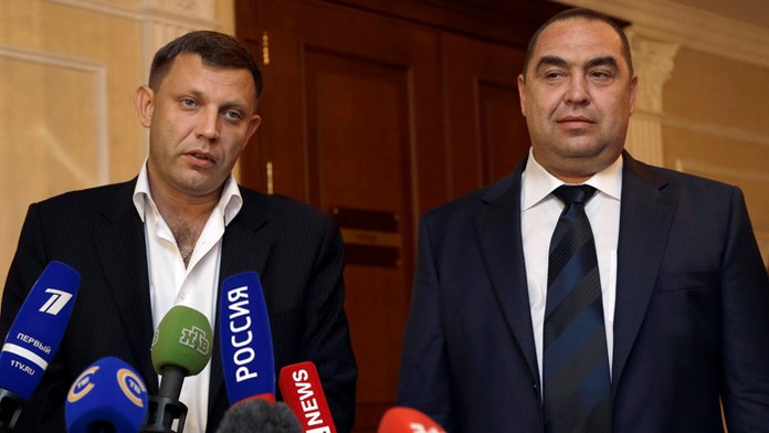 Alexandr Zacharčenko a Igor Plotnickij.