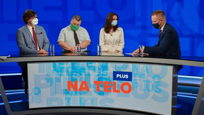 R. Berkes, V. Krčméry, A. Kalavská v Na telo plus.