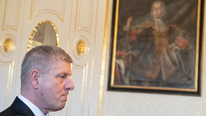 Vladimír Lengvarský v prezidentskom paláci.