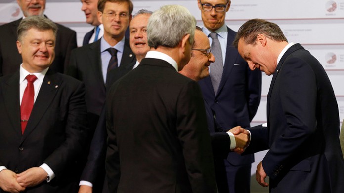 Andrej Kiska a európski lídri na summite v Rige.