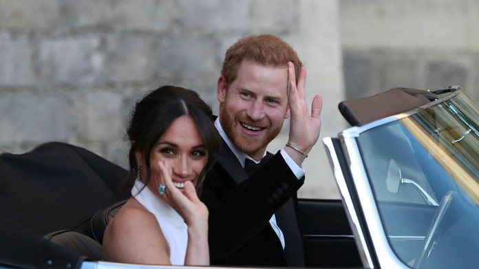 Princ Harry a Meghan Markle.