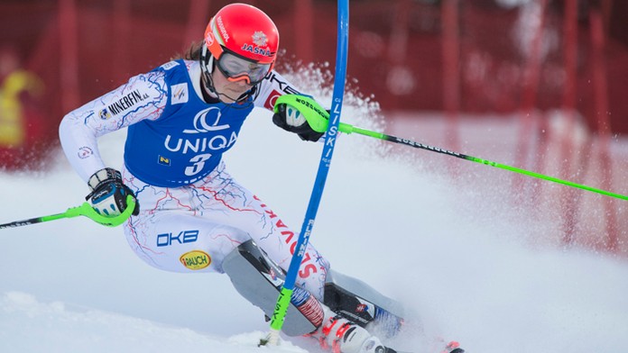 Lyžiarska Petra Vlhová. 