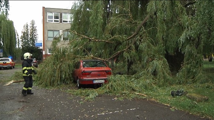 Po búrke v Michalovciach. 