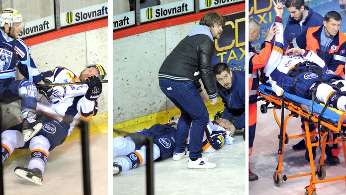 Novák poslal Štrbáka do nemocnice.