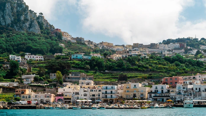 Pobrežie Capri. 