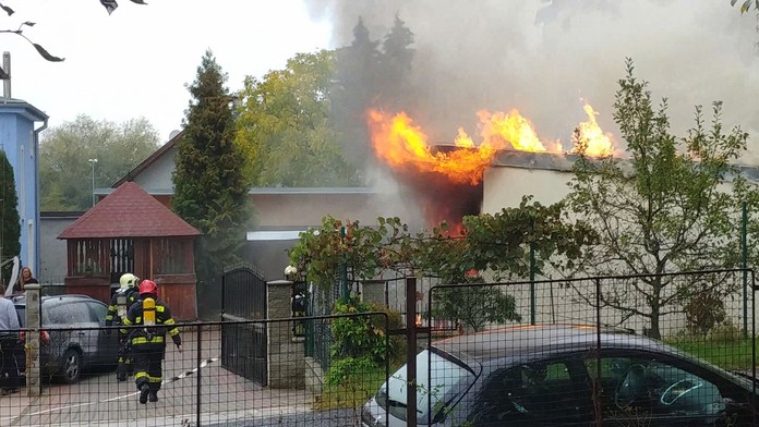 Pohrebníctvo vo Zvolene zachvátil požiar.