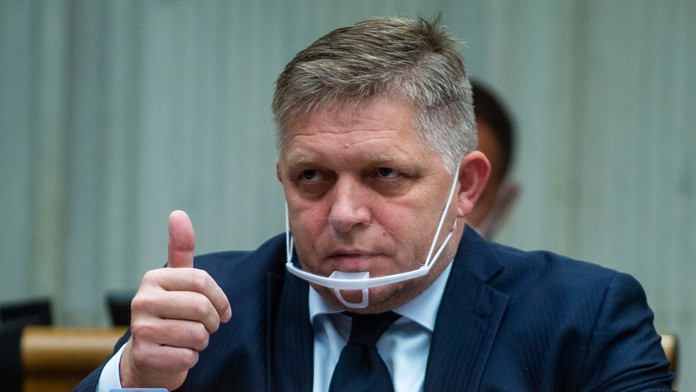 Na snímke predseda Smeru Robert Fico 
