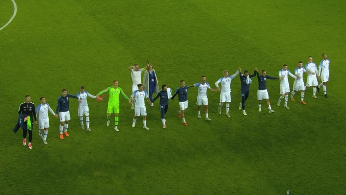 Slováci sa tešia z víťazstva nad Estónskom