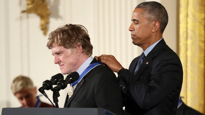 Barack Obama udeľoval vyznamenania.