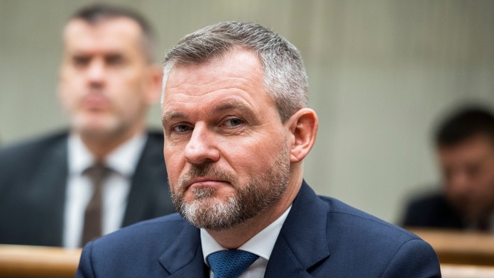 Na snímke predseda Hlasu Peter Pellegrini 