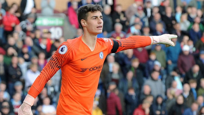 Kepa Arrizabalaga z Chelsea v dueli na pôde Burnley.