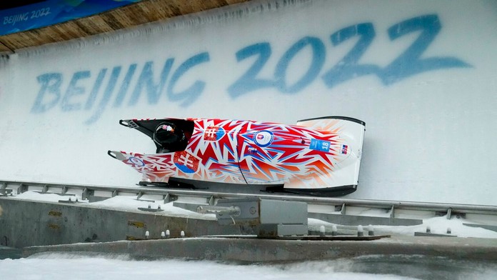 Viktória Čerňanská v úvodnej olympijskej jazde.