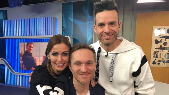 Marián Mitaš v Teleráne s Lenkou a Romanom