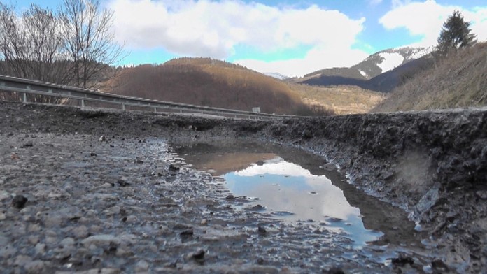 Obrovský výtlk na Horehroní.