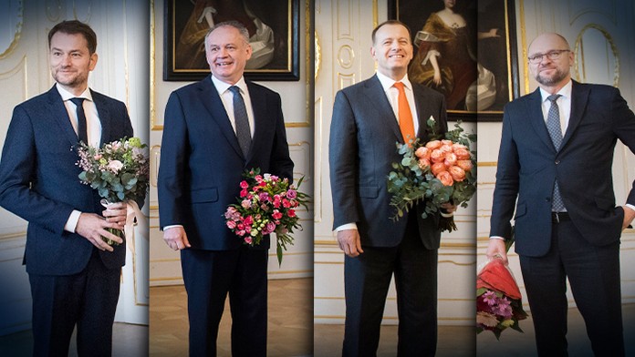 Andrej Kiska a Zuzana Čaputová.