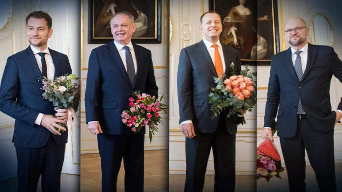 Andrej Kiska a Zuzana Čaputová.