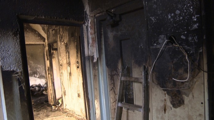 Zničený byt v Dúbravke.