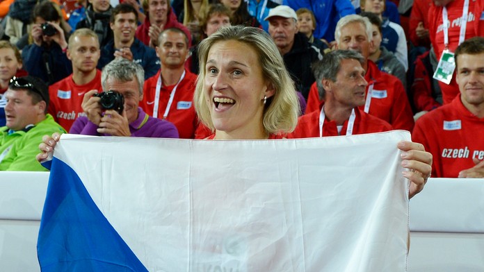 Barbora Špotáková, olympijská víťazka z OH z Londýna 2012, na archívnej snímke.