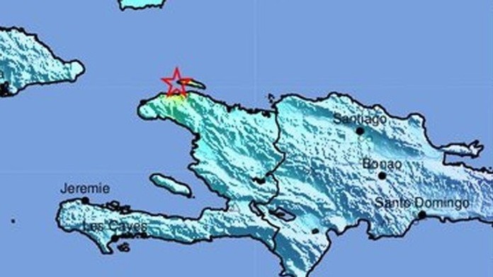 Oblasť na severozápade Haiti, ktorú zasiahlo zemetrasenie.
