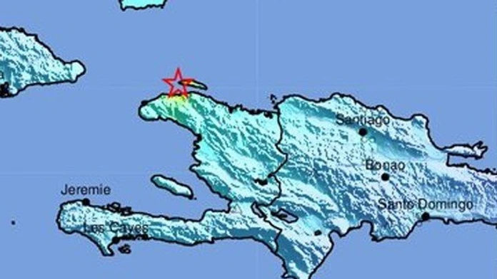 Oblasť na severozápade Haiti, ktorú zasiahlo zemetrasenie.