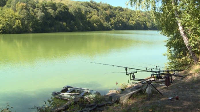 Pohľad na rybárov na Ružíne.