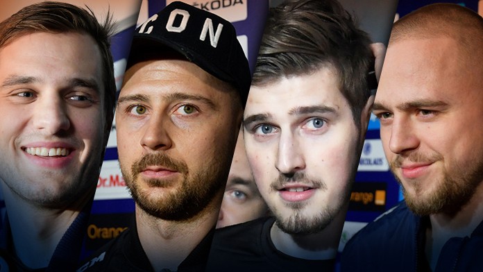 Christian Eriksen a Lucas Moura oslavujú postup do finále LM.