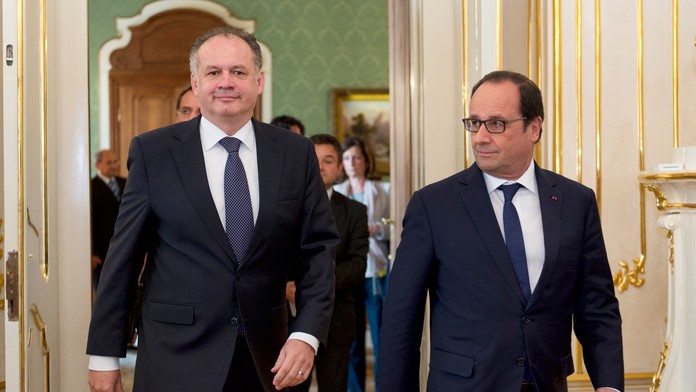 Kiska a Hollande v Bratislave.