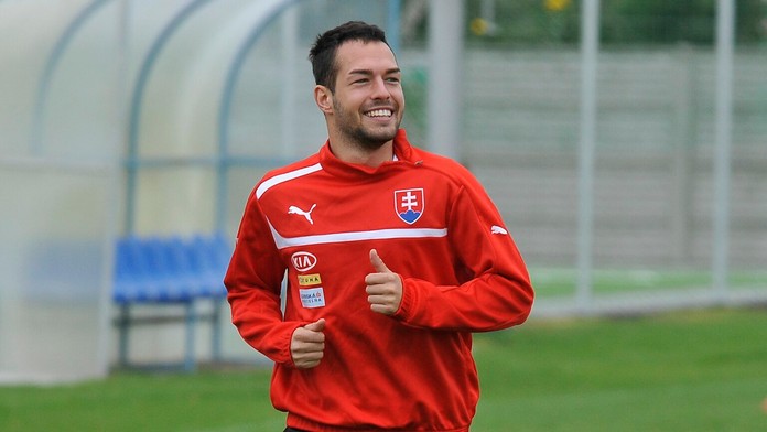 Milan Lalkovič počas tréningu